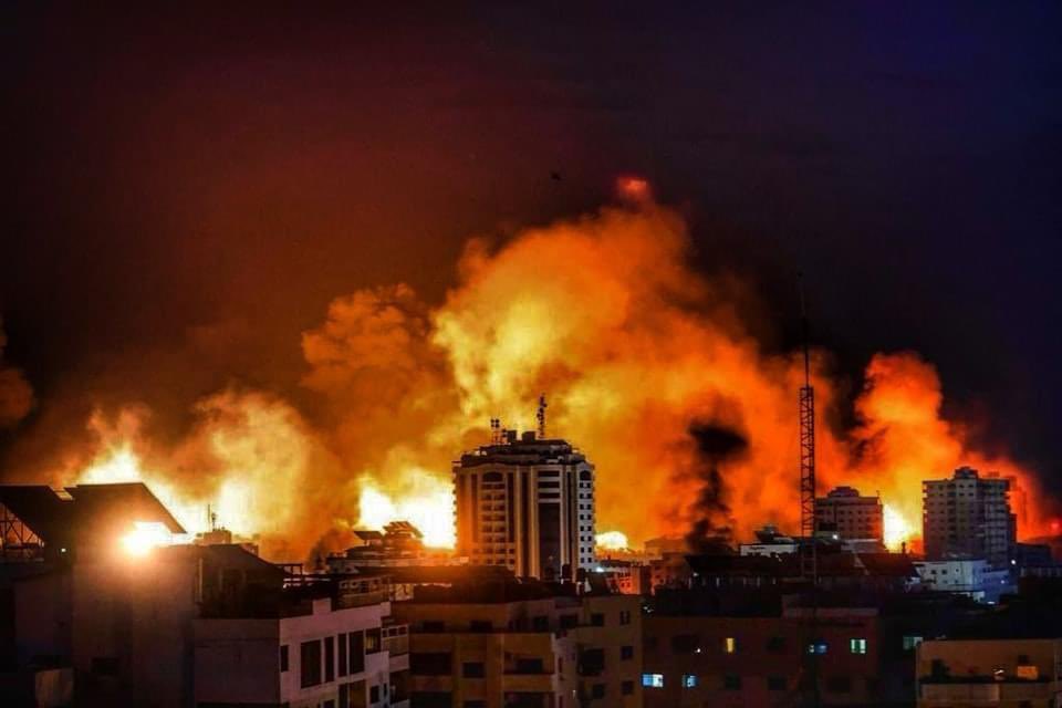 This photo was taken in Gaza 2 days after the initial attack of Israel on Oct. 7. Bombing has not stopped since. 