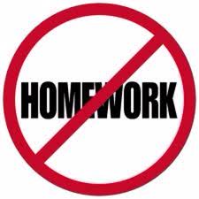 Homework is being crossed out. It is due to it being bad for you.