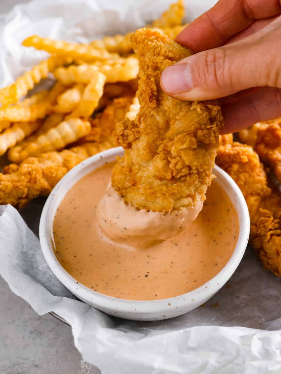 Pictured above is Cane's sauce, from the fast food restaurant Raising Cane's. This sauce was a finalist in the tournament, to find out if it won keep reading!