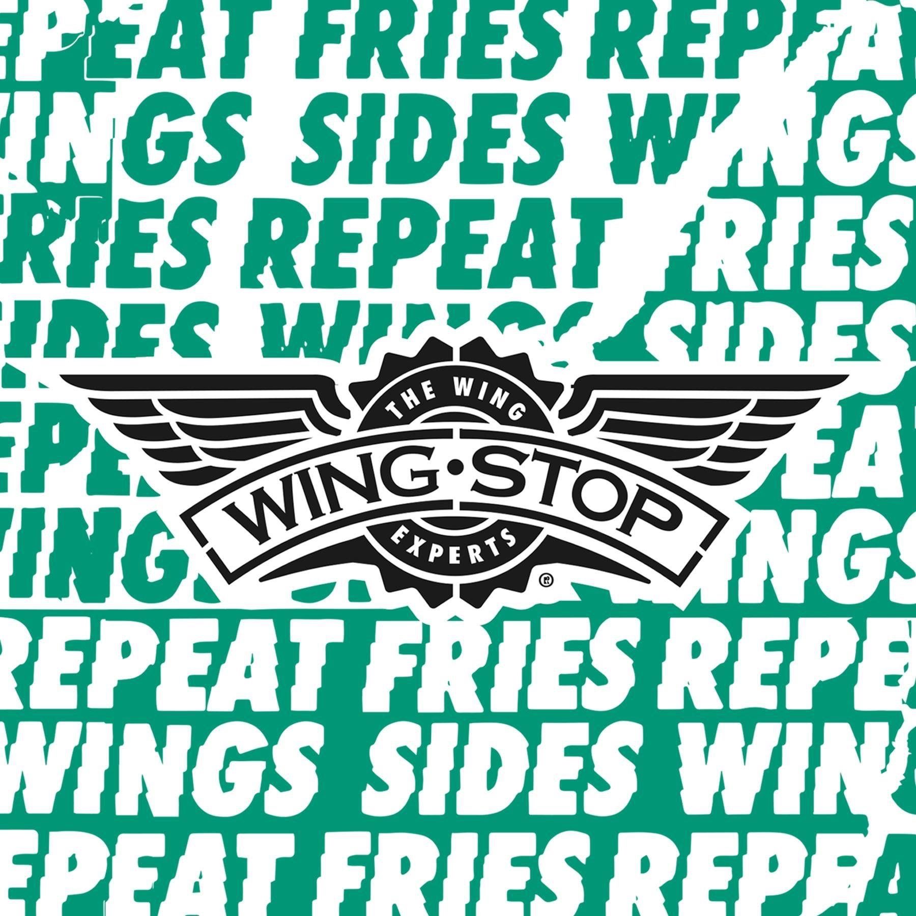 Pictured above is the Wingstop logo.