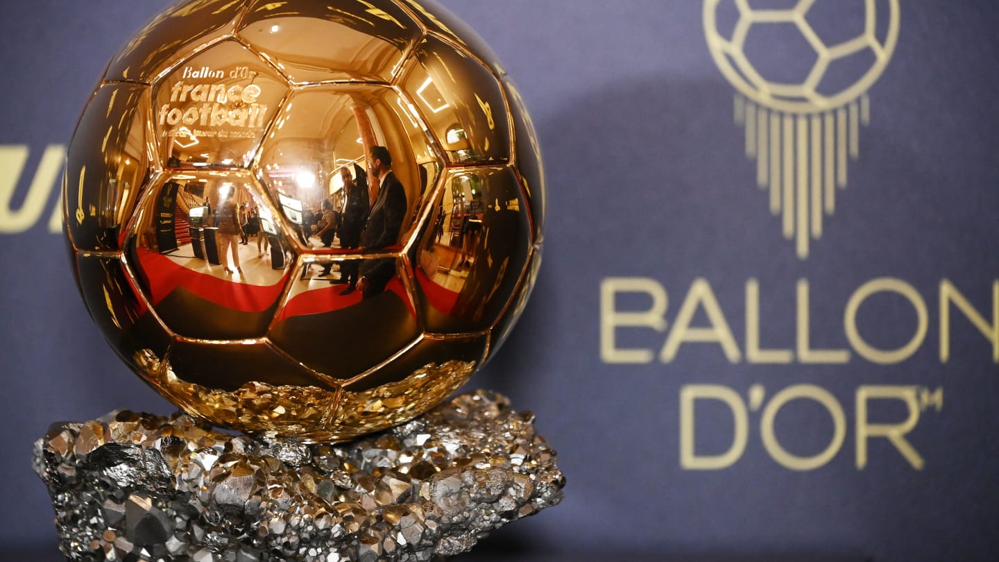 The Ballon d'Or trophy.This award is given out by France Football every year.