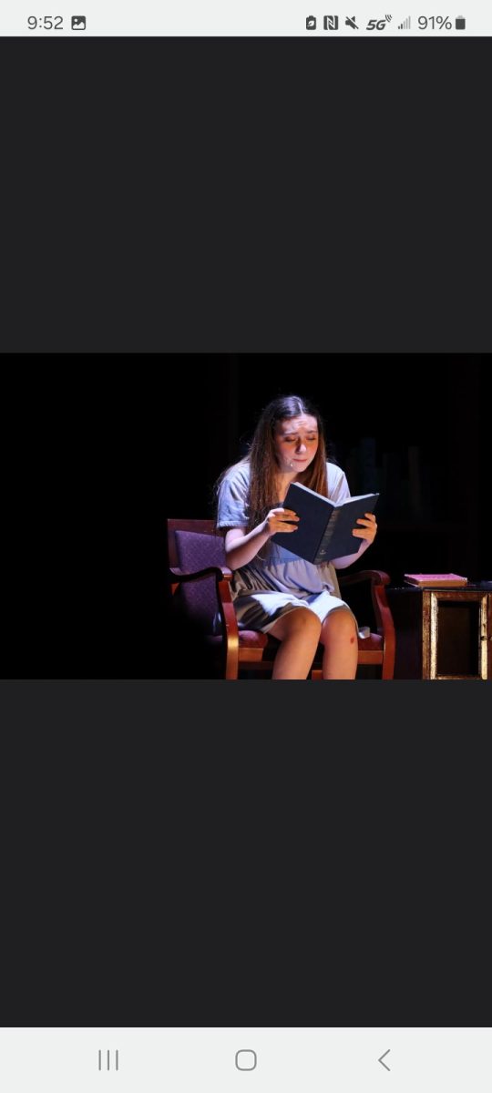 Bella during the 2022 spring production of Matilda in the Musical. She played the titular role of Matilda Wormwood.