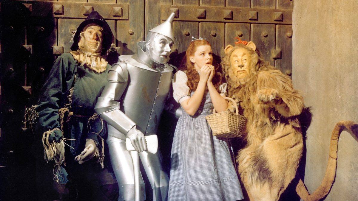 The Wizard of Oz (1939)
Directed by Victor Fleming
Shown from left: Ray Bolger, Jack Haley, Judy Garland, Bert Lahr