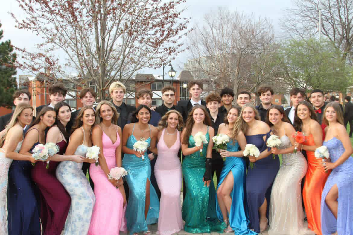 Picture above shows a group of seniors and juniors together for their last dance all together. We will miss you seniors! Photo taken at Dunne Park recreation Center on April 18, 2025.