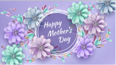 A picture saying “Happy Mother’s Day”. The background with flowers meaning that mother's should receive flowers everyday.
