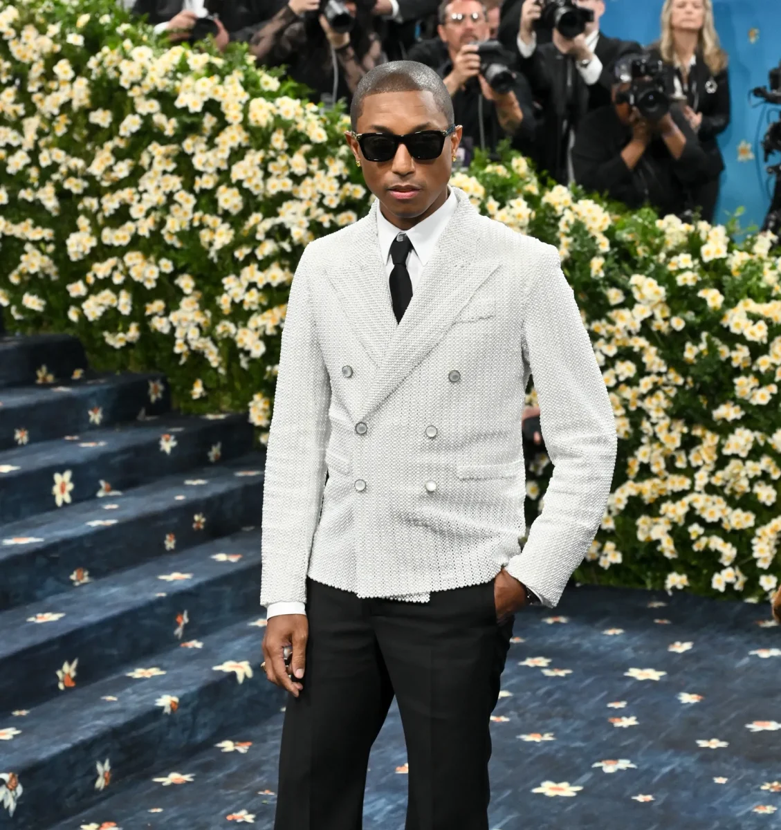 American singer and songwriter Will Pharrel at the MetGala.
He was one of the co-chairs for the show along with A$apRocky, Lewis Hamilton and Anna Wintour.
