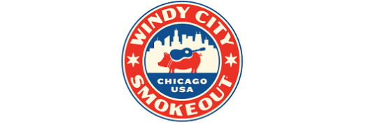 This is the logo for Windy City Smokeout! Showing a guitar for the music and the pig for the BBQ! Photo was found off of Google.