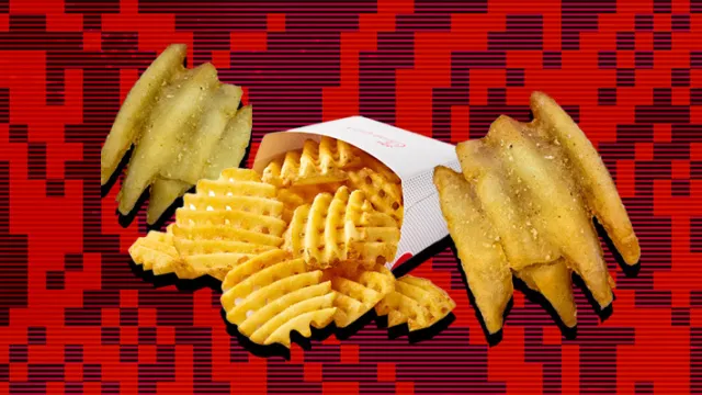 This is a picture of the Chick-Fil-A fry, it has a yellowish color and comes in a decently big serving size. This fry was ranked #1 among all of the other ones due to popular vote.
