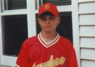This is a picture of Thad Philips in his baseball uniform. This picture was taken days before his kidnapping.